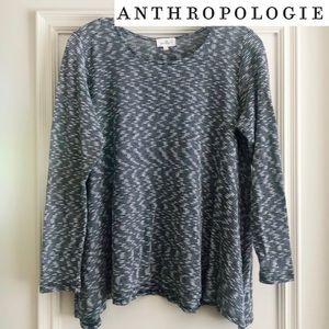 Anthropologie Breathable Striped Sweater